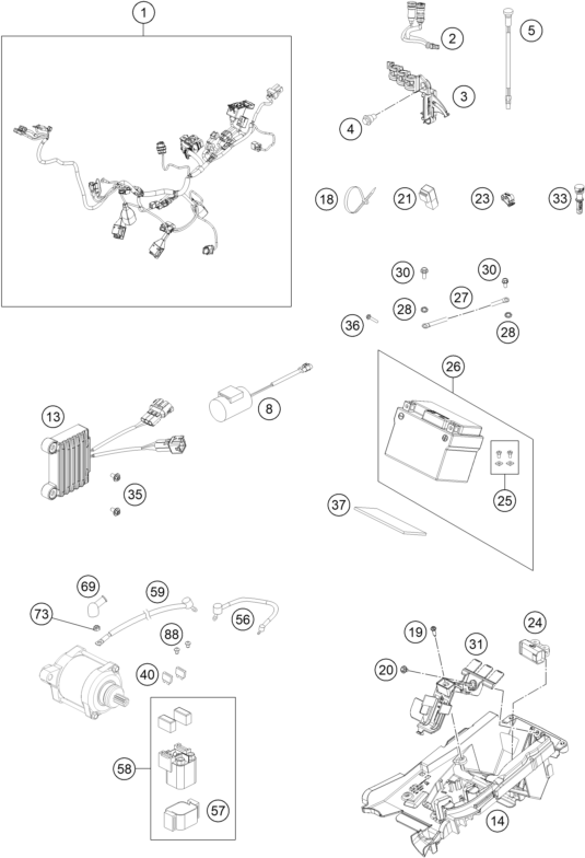 Schema ricambi EX 300 Kablo Tesisatı