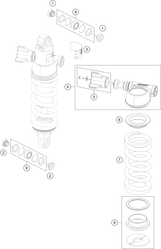 Norden 901 Arka Amortisör (Sökülmüş) parça şeması