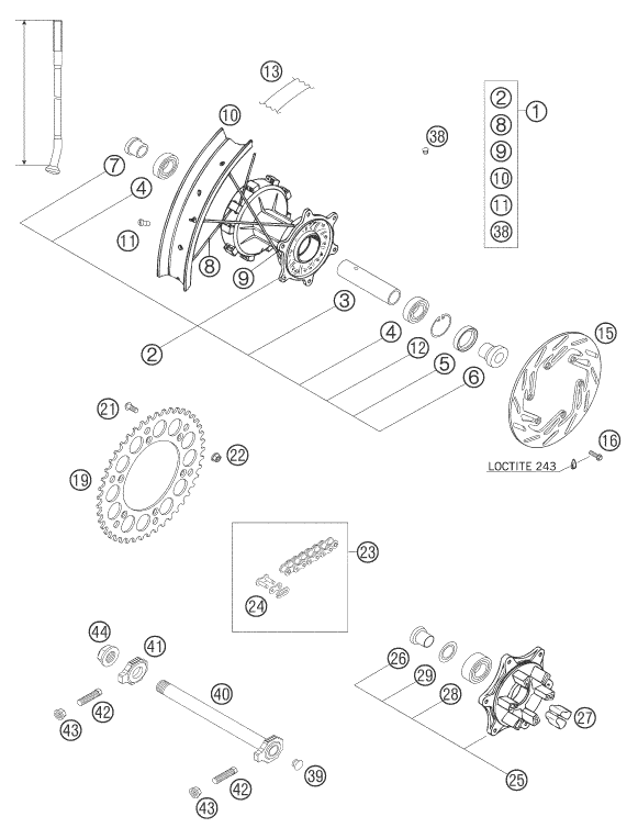 Schema ricambi 660 Rally Arka Teker