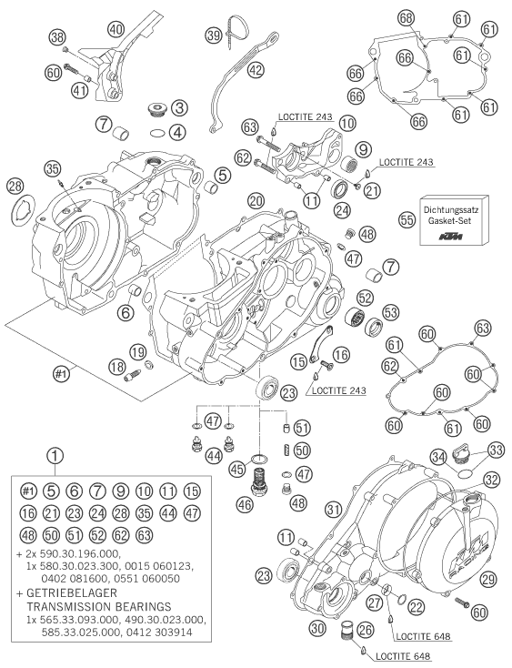 660 Rally Motor Bloğu parça şeması