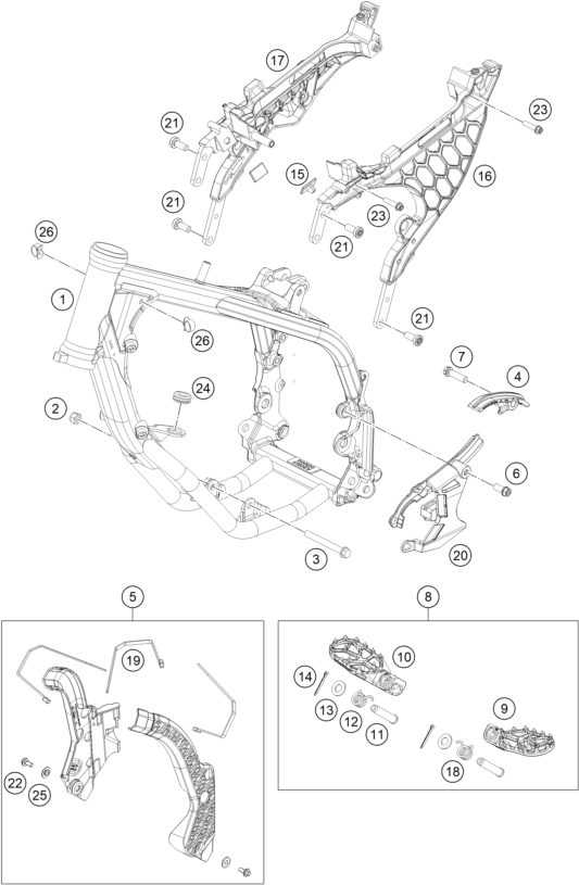 Schema ricambi SX-E 5 Şasi
