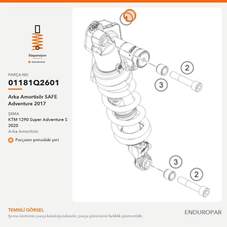 Arka Amortisör SAFE Adventure 2017 01181Q2601 parça şeması