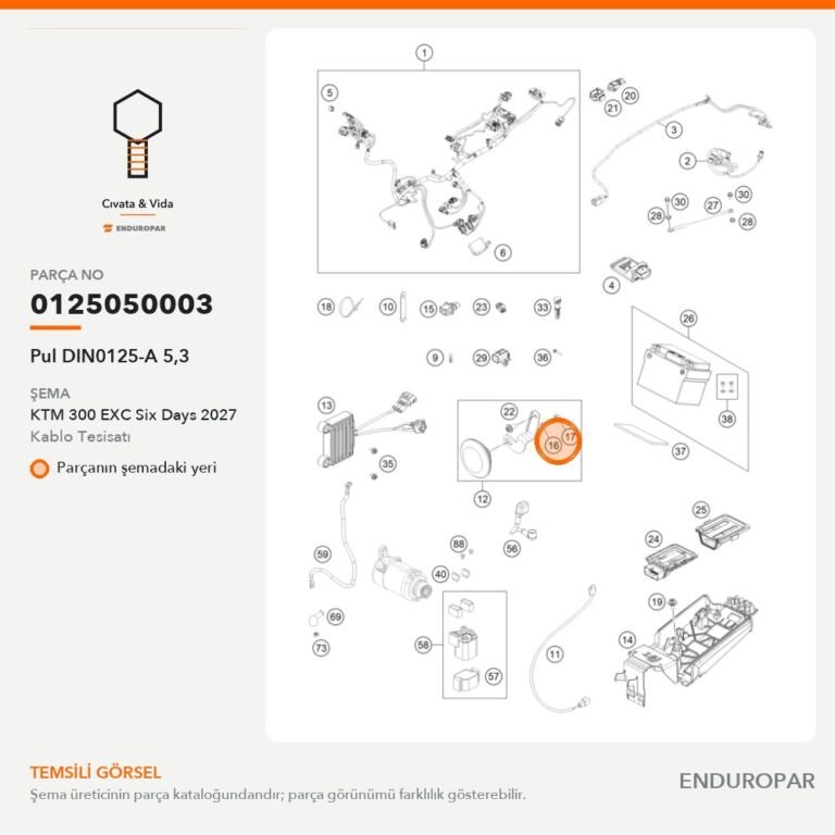Pul DIN0125-A 5,3 0125050003 parça şeması
