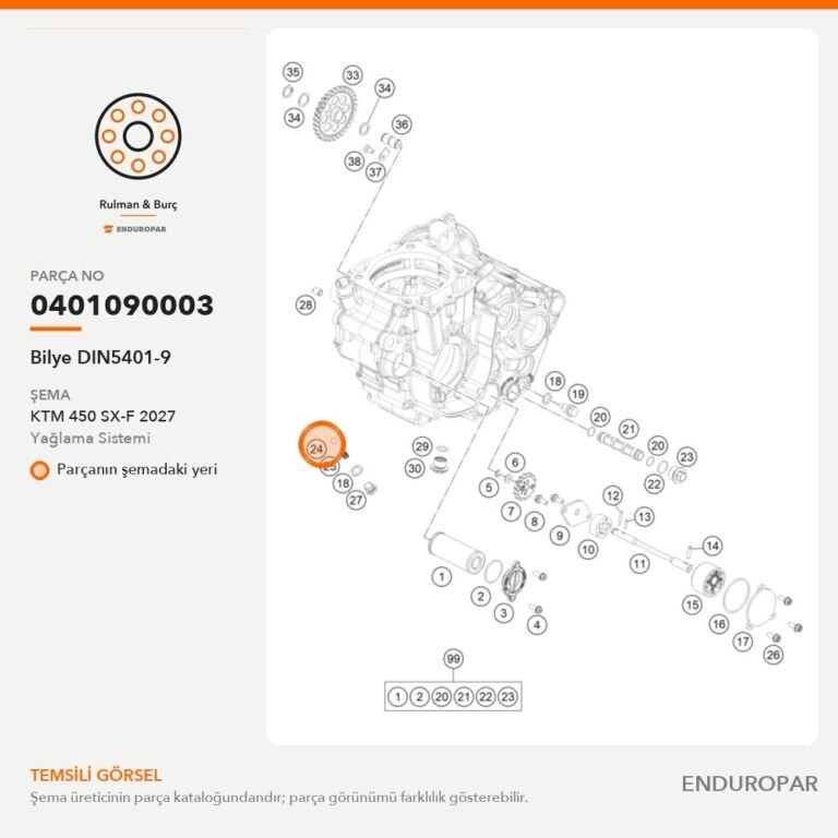Bilye DIN5401-9 0401090003 parça şeması