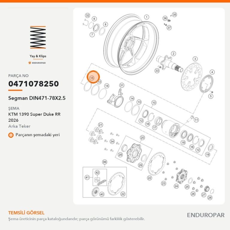 Segman DIN471-78X2.5 0471078250 parça şeması