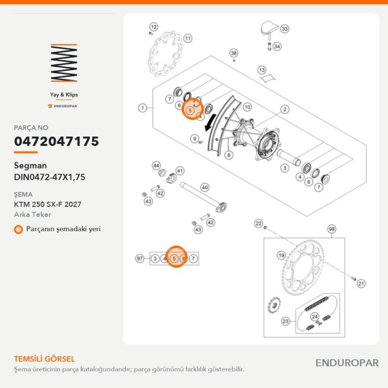 Segman DIN0472-47X1,75 0472047175 parça şeması