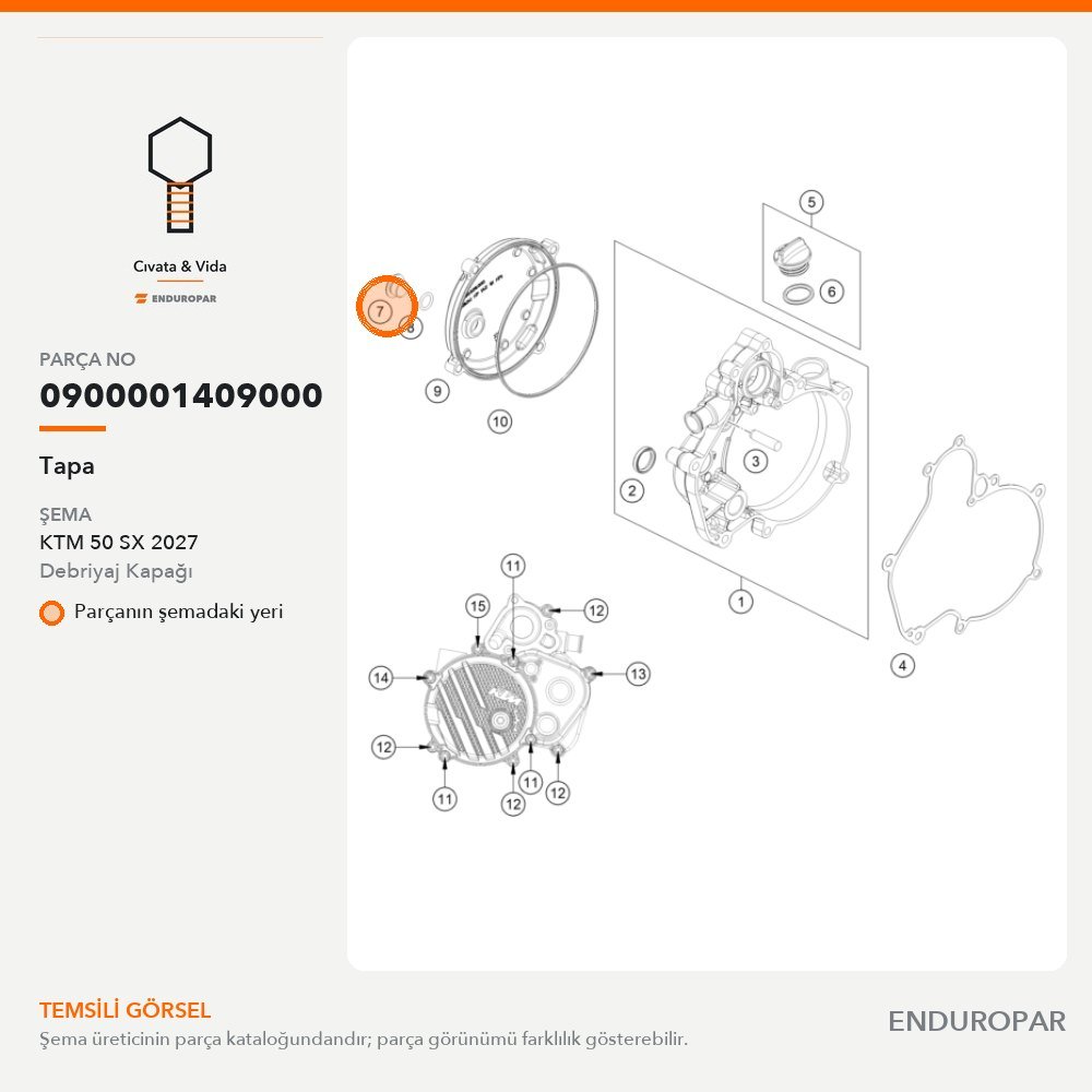 Tapa 0900001409000 parça şeması