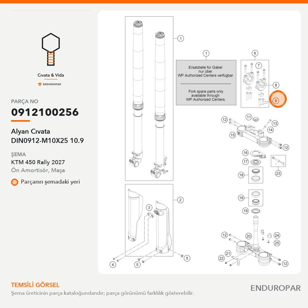 Innensechskantschraube DIN0912-M10X25 10.9