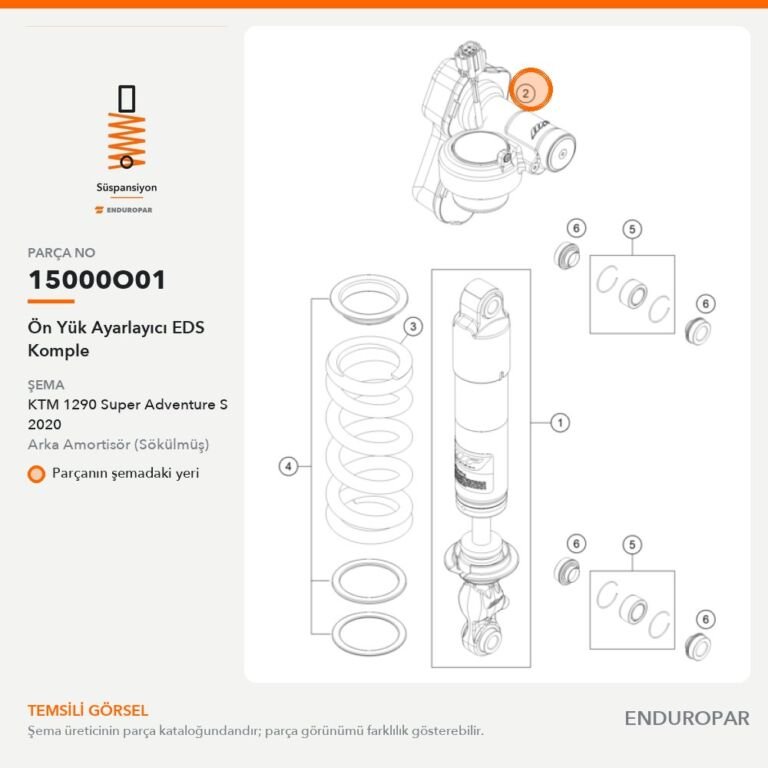 Ön Yük Ayarlayıcı EDS Komple 15000O01 parça şeması