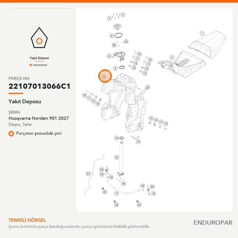Yakıt Deposu 22107013066C1 parça şeması
