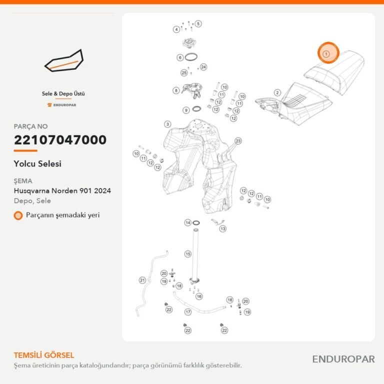 Yolcu Selesi 22107047000 parça şeması