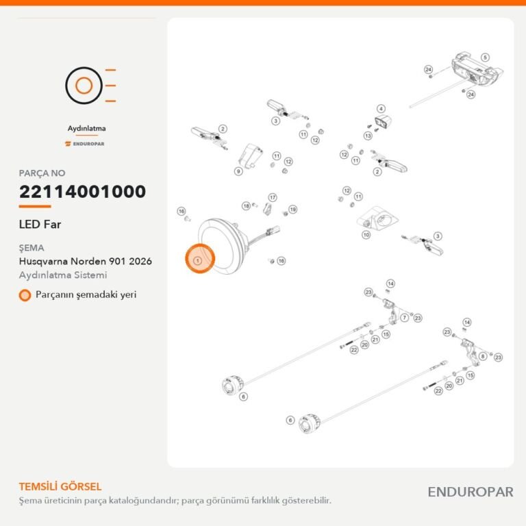 LED Far 22114001000 parça şeması