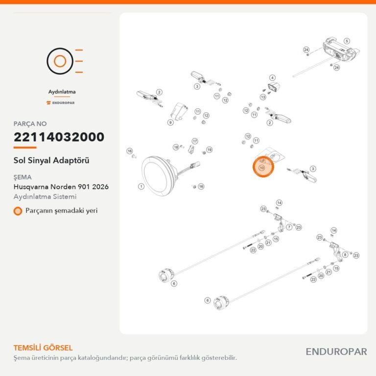 Sol Sinyal Adaptörü 22114032000 parça şeması