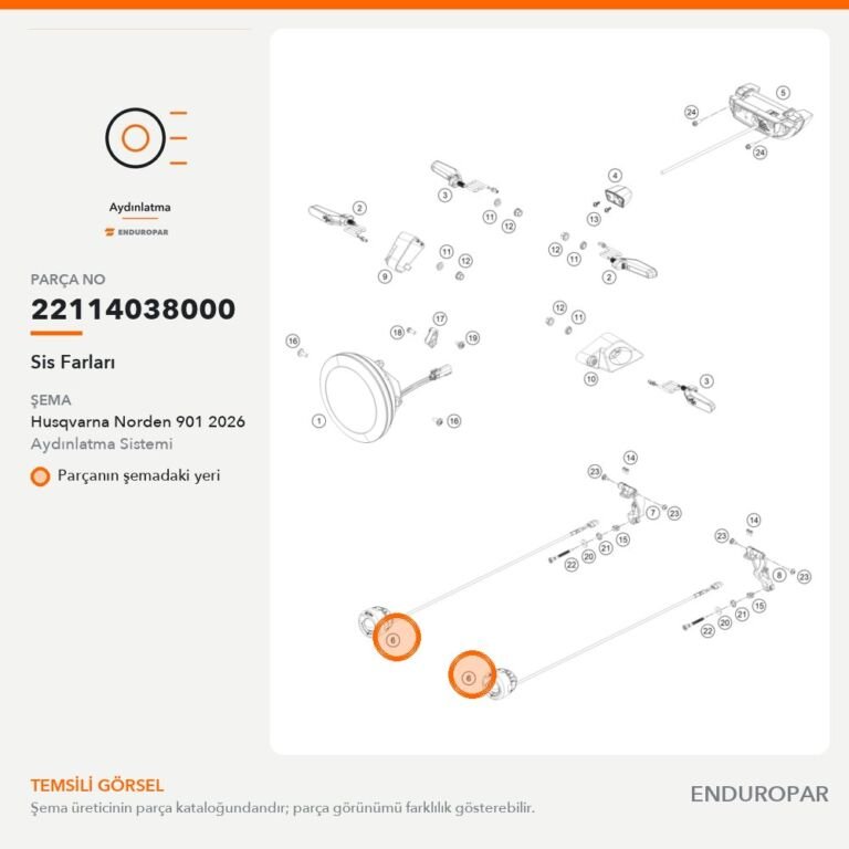 Sis Farları 22114038000 parça şeması