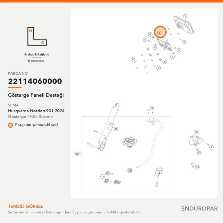 Gösterge Paneli Desteği 22114060000 parça şeması
