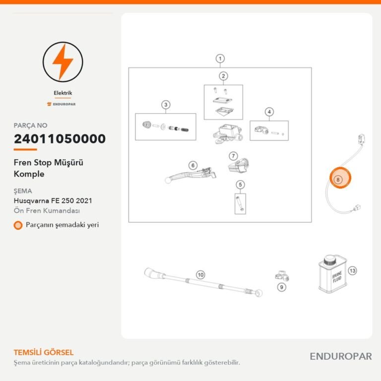 Fren Stop Müşürü Komple 24011050000 parça şeması