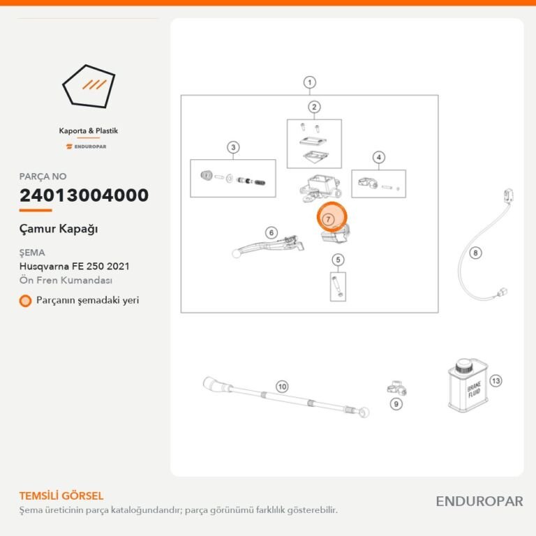 Çamur Kapağı 24013004000 parça şeması