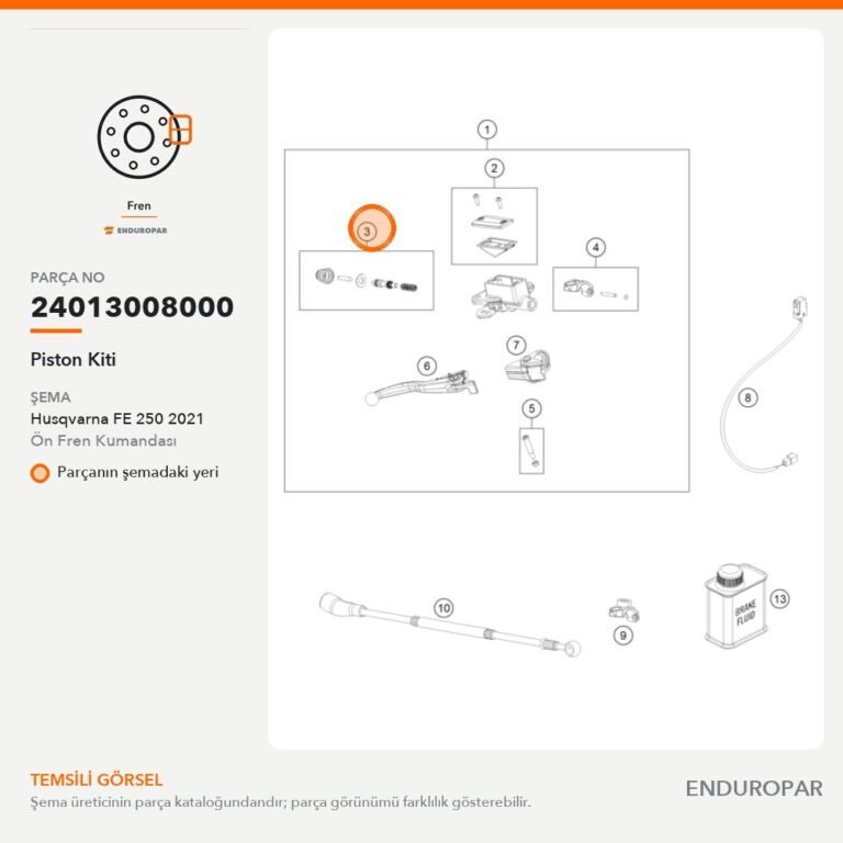 Piston Kiti 24013008000 parça şeması