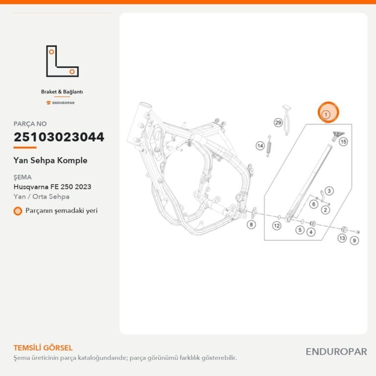 Yan Sehpa Komple 25103023044 parça şeması