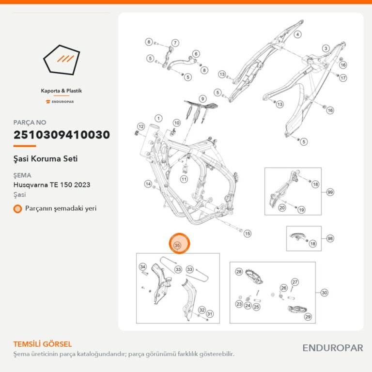 Şasi Koruma Seti 2510309410030 parça şeması