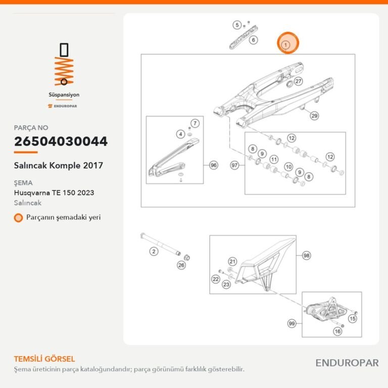 Salıncak Komple 2017 26504030044 parça şeması