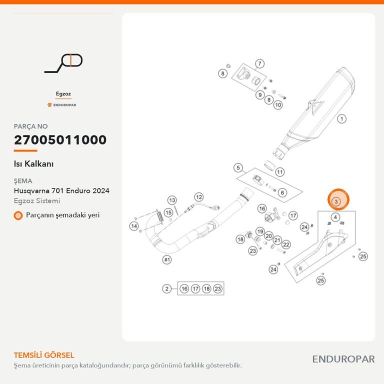 Isı Kalkanı 27005011000 parça şeması