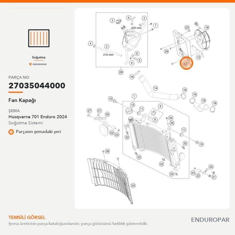 Fan Kapağı 27035044000 parça şeması