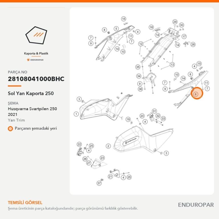 Sol Yan Kaporta 250 28108041000BHC parça şeması