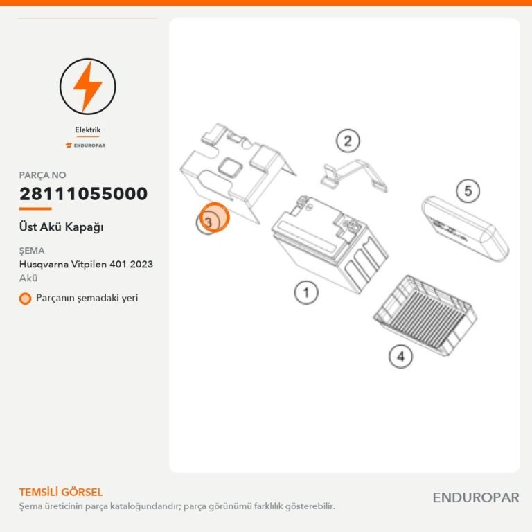 Üst Akü Kapağı 28111055000 parça şeması