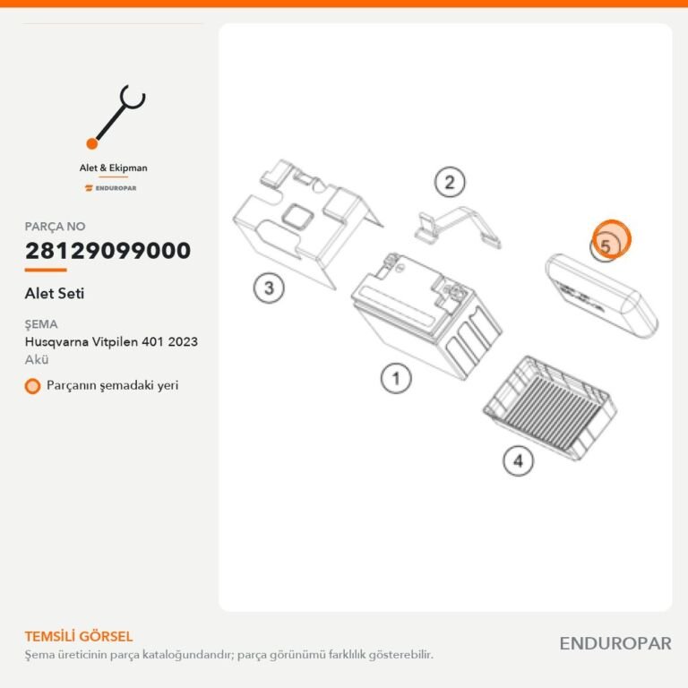 Alet Seti 28129099000 parça şeması