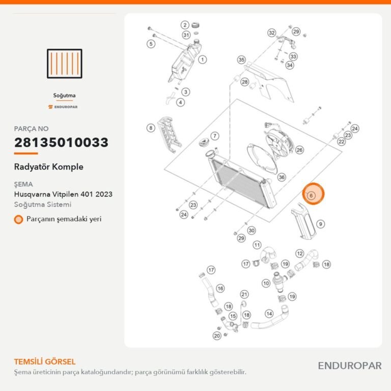 Radyatör Komple 28135010033 parça şeması