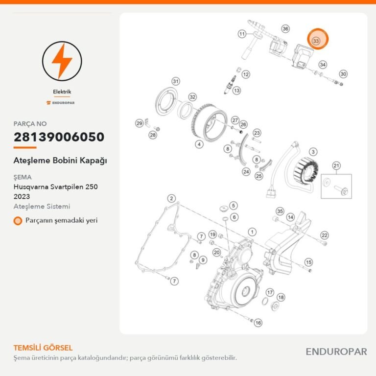 Ateşleme Bobini Kapağı 28139006050 parça şeması