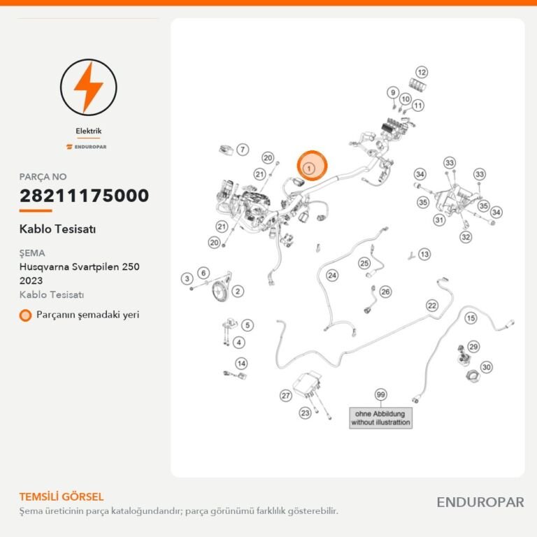 Kablo Tesisatı 28211175000 parça şeması
