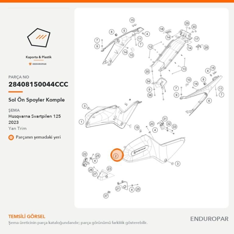 Sol Ön Spoyler Komple 28408150044CCC parça şeması