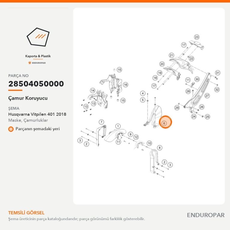 Çamur Koruyucu 28504050000 parça şeması