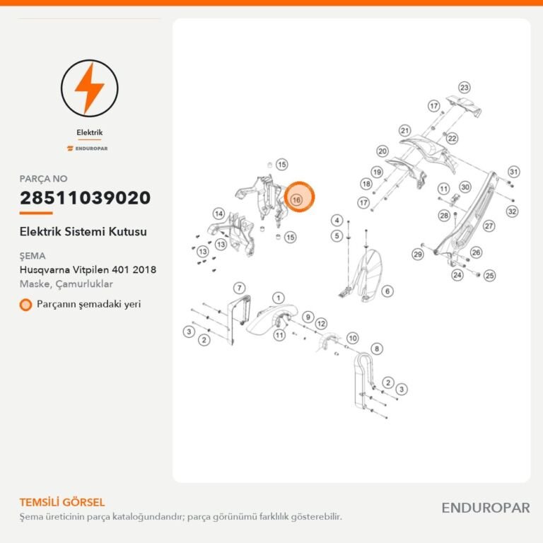 Elektrik Sistemi Kutusu 28511039020 parça şeması