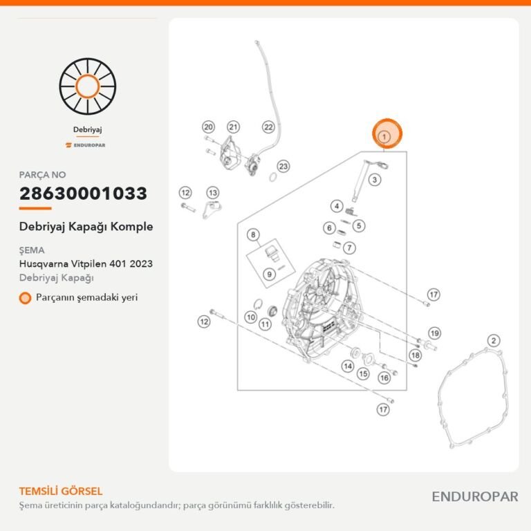 Debriyaj Kapağı Komple 28630001033 parça şeması