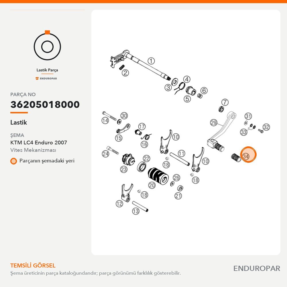 Lastik 36205018000 parça şeması