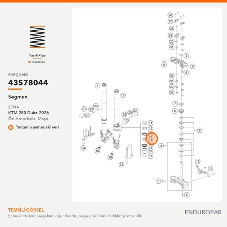 Segman 43578044 parça şeması