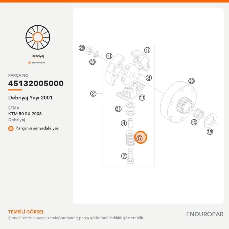 Debriyaj Yayı 2001 45132005000 parça şeması