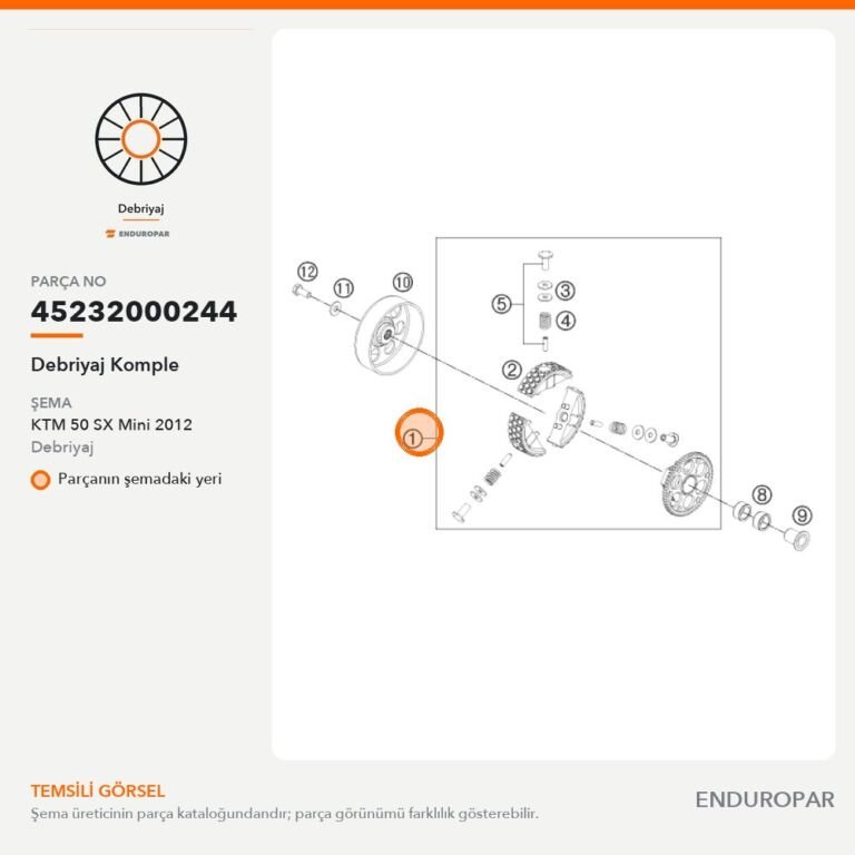 Debriyaj Komple 45232000244 parça şeması