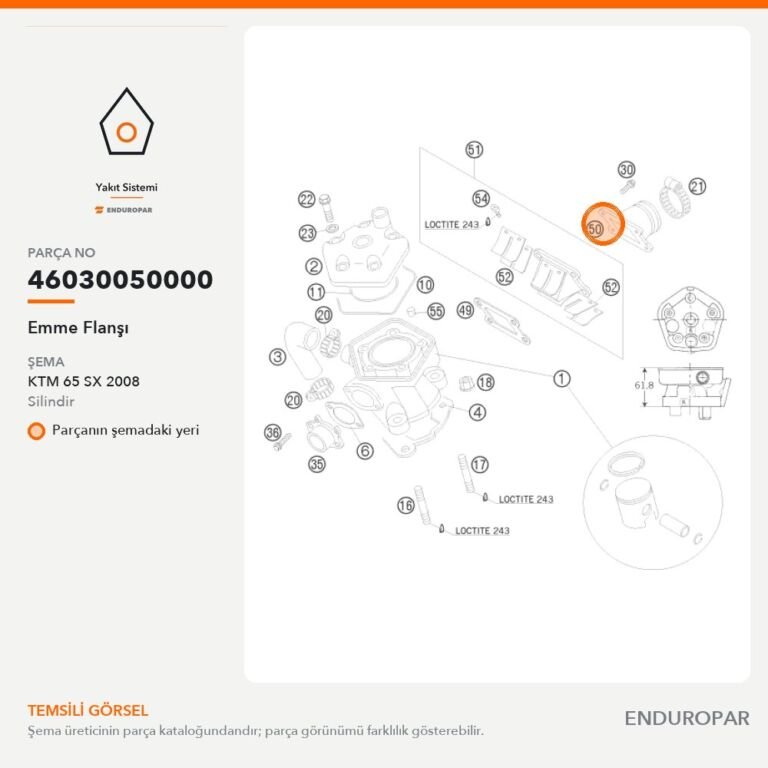 Emme Flanşı 46030050000 parça şeması