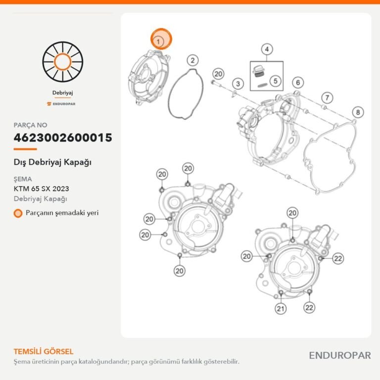 Dış Debriyaj Kapağı 4623002600015 parça şeması