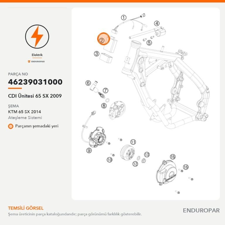 CDI 65 SX 2009 46239031000 parça şeması