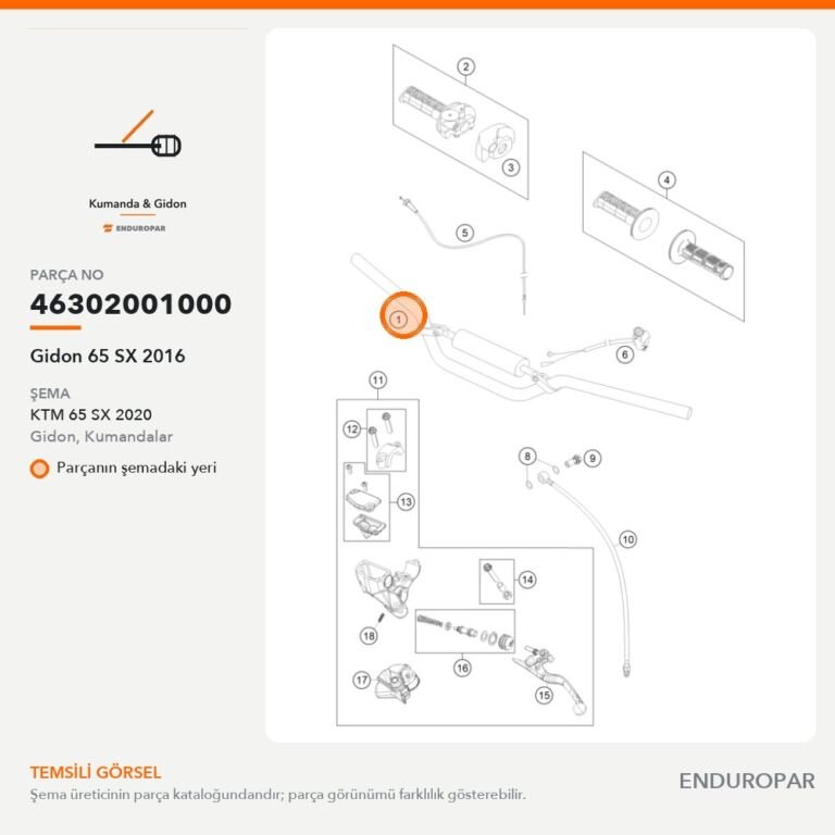 Gidon 65 SX 2016 46302001000 parça şeması