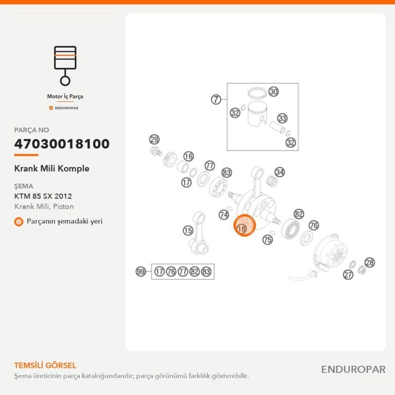 Krank Mili Komple 47030018100 parça şeması