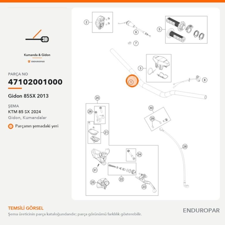 Gidon 85SX 2013 47102001000 parça şeması