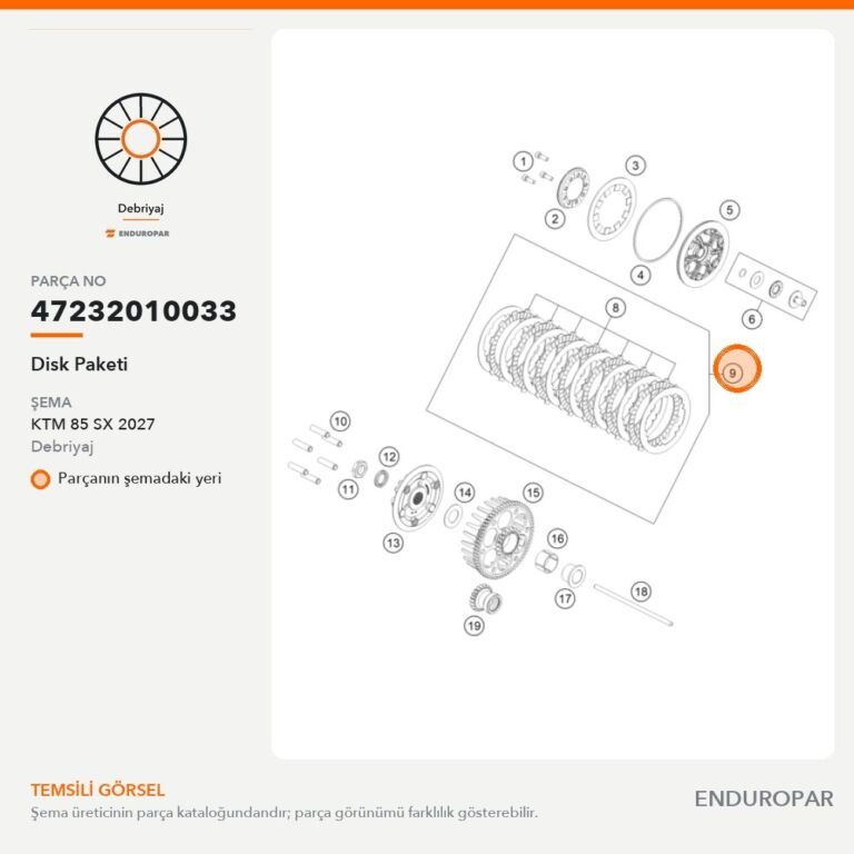 Disk Paketi 47232010033 parça şeması