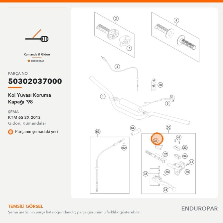 Kol Yuvası Koruma Kapağı '98 50302037000 parça şeması
