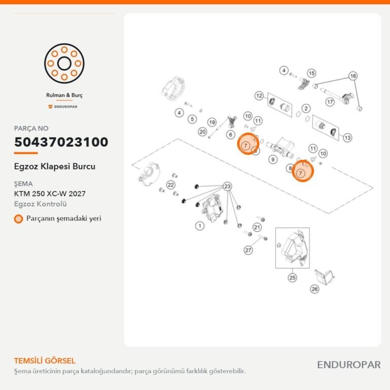 Egzoz Klapesi Burcu 50437023100 parça şeması